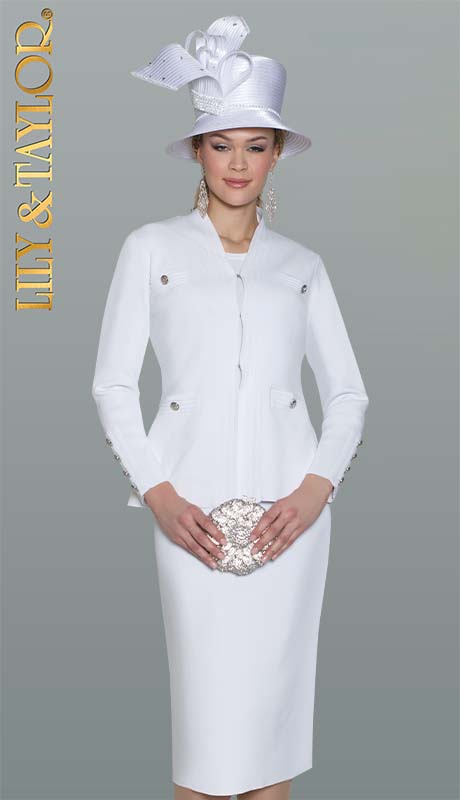 Lily and Taylor Hat H647-WHT