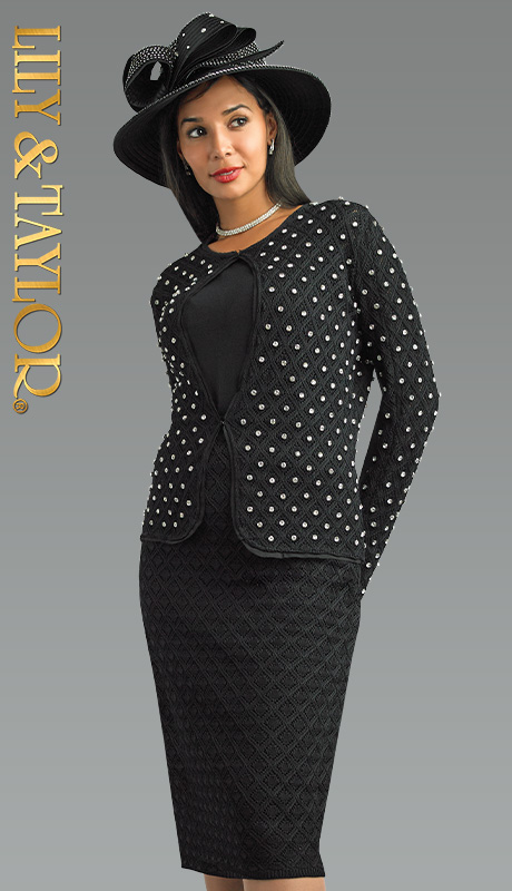 Lily and Taylor 838-BLK-QS