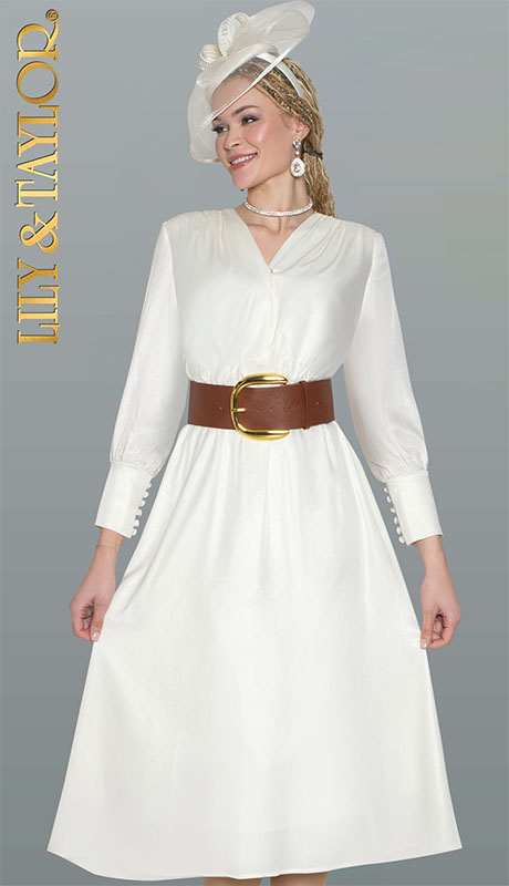 Lily and Taylor 5077-IVR Ladies Church Dress