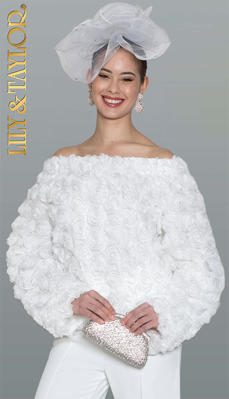 Lily and Taylor 5035-WHT