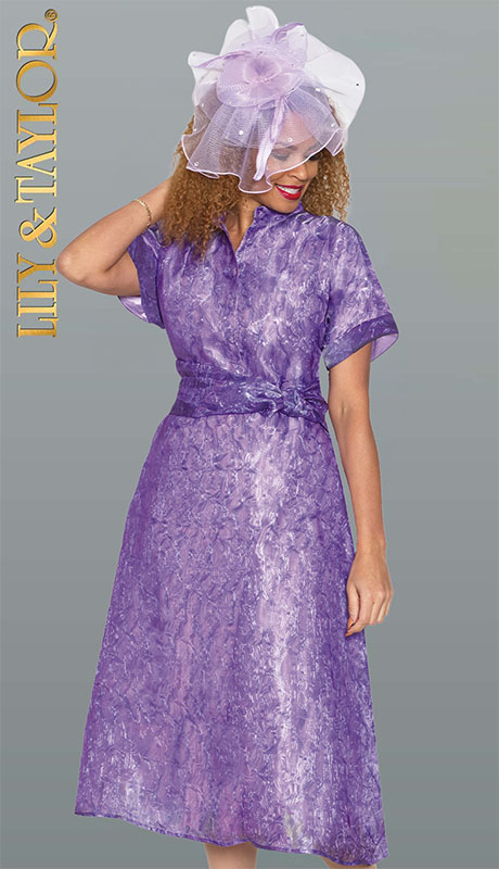 Lily and Taylor 5113-LAV Ladies Church Dress