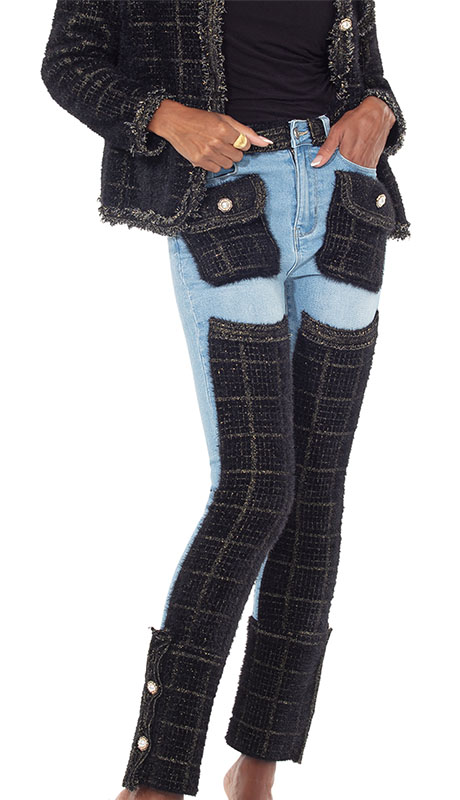 Love the Queen 17630-BLK Pants