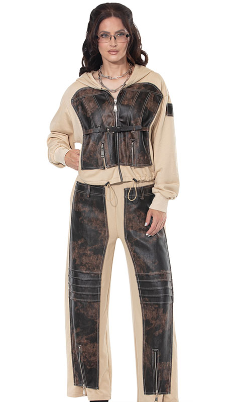 Love the Queen 17622-TAN Outfit