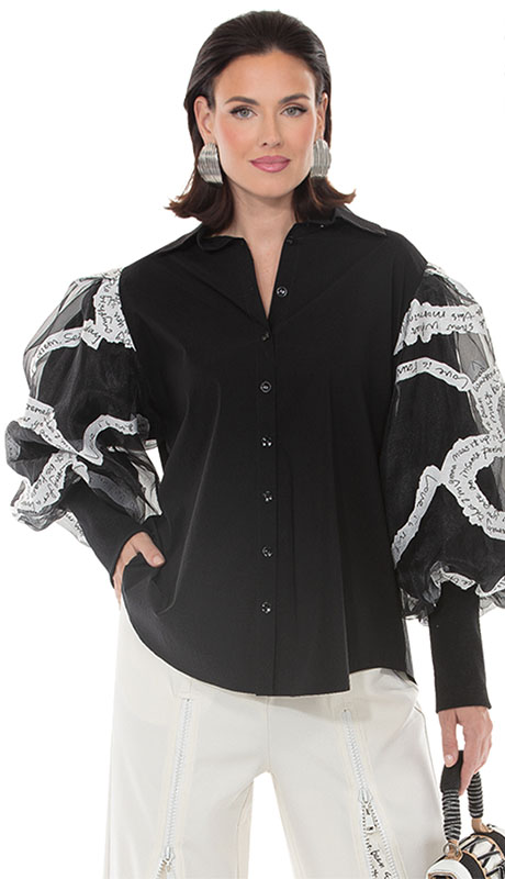 Love the Queen 17663-BLK Top