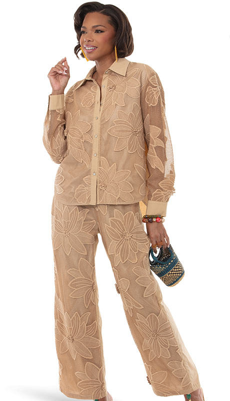 Love the Queen 17646-KHK Outfit