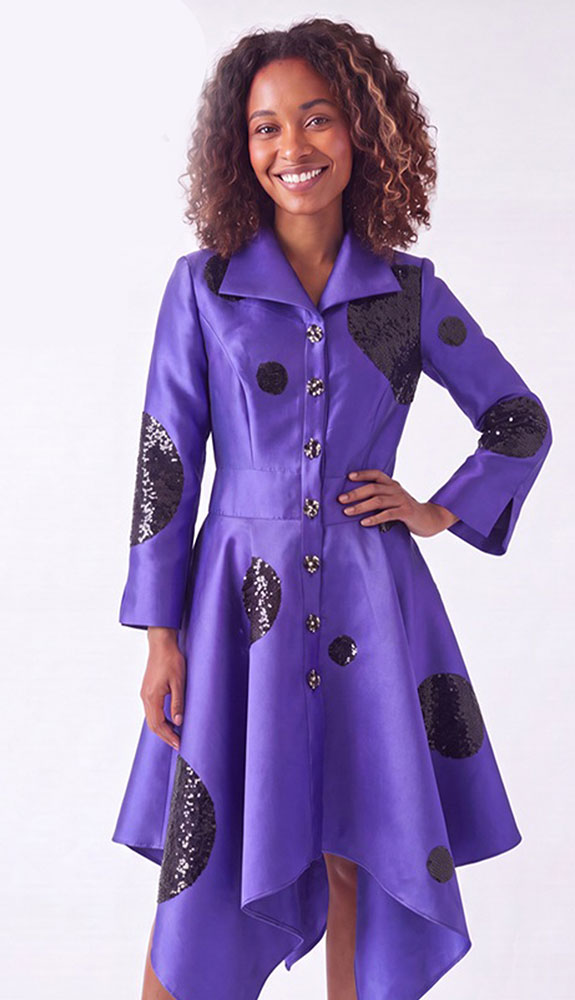 Lusso Couture 9216-PUR Church Dress