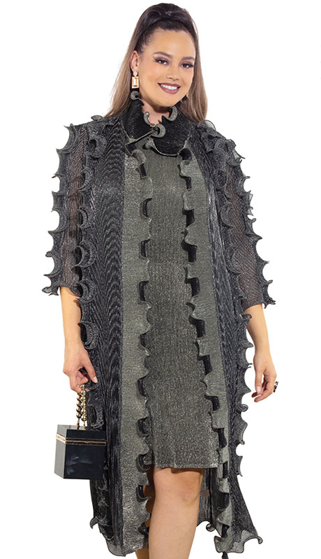 Luxe Moda LM468-SLV Outfit