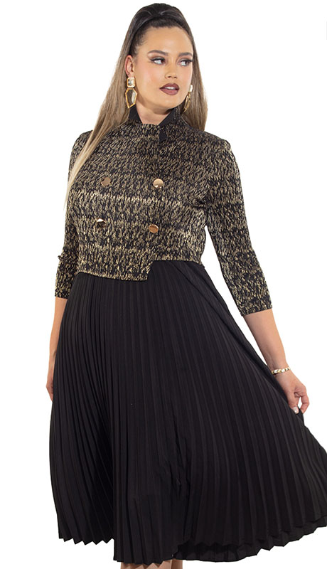 Luxe Moda LM461-BLK Outfit