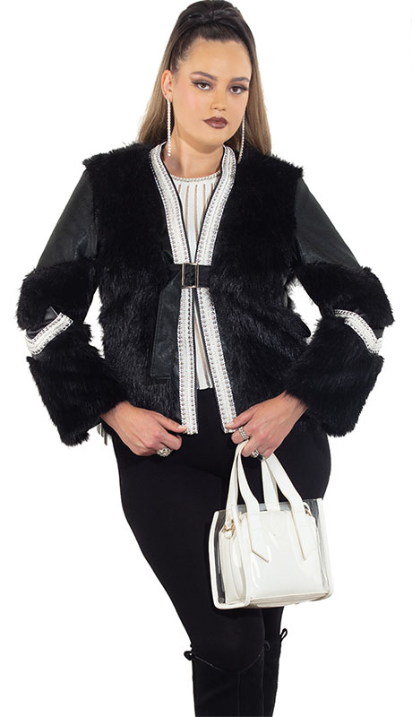 Luxe Moda LM484-BLK Outfit