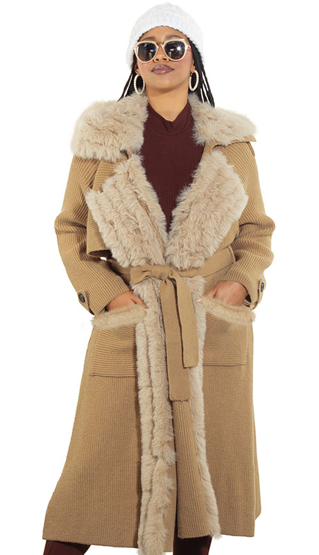 Luxe Moda LM490-TAN Outfit