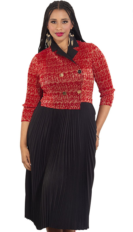 Luxe Moda LM461-RED Outfit