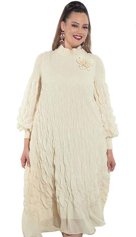 Luxe Moda LM481-BGE Church Dress