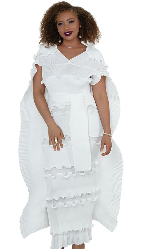 Luxe Moda LM517-WHT Church Dress