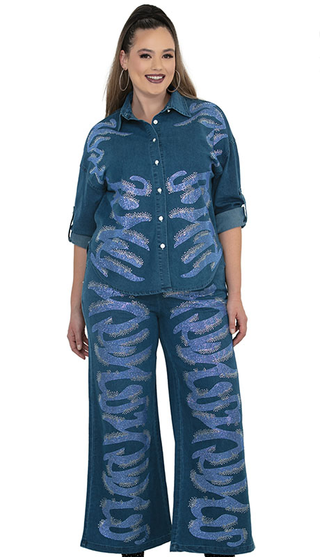 Luxe Moda LM521 Top And Pant Set