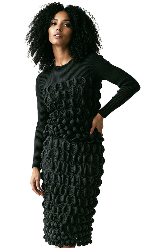 Luxe Moda LM523-BLK Top And Pant Set