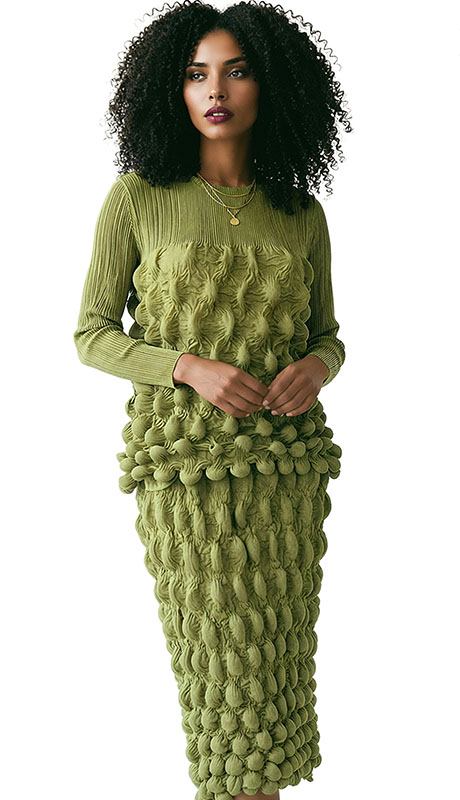 Luxe Moda LM523-SGE Top And Pant Set