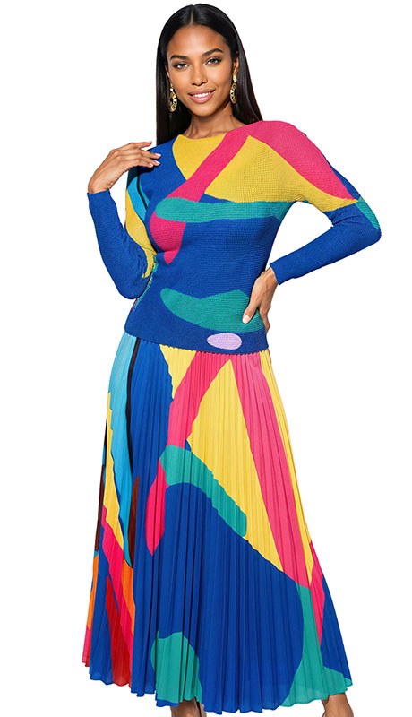 Luxe Moda LM535-YWB Church Dress