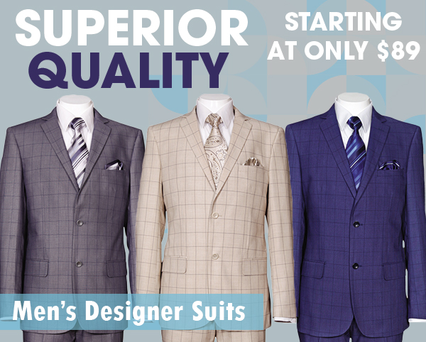 Superior Quality Designer Mens  Suits New York 2025