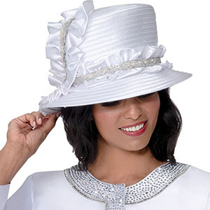 GMI 401032-WHT-H-QS Church Hat