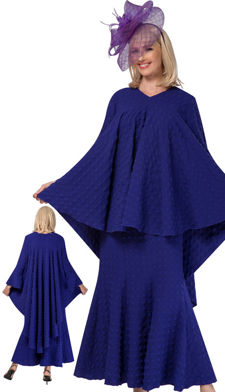 Giovanna 0941-PU ( 2pc Washable Popcorn Full Flare Top And Skirt )