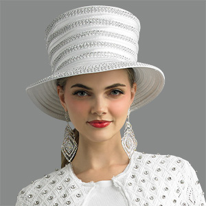 Lily and Taylor HAT H458-WHT