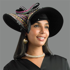 Lily and Taylor HAT H153-BLK