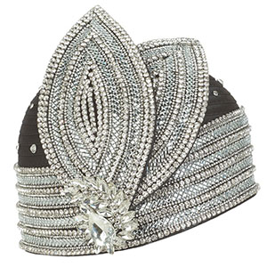 Giovanna HR22127-BLK Church Hat