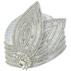 Giovanna HR22127-WHT Church Hat