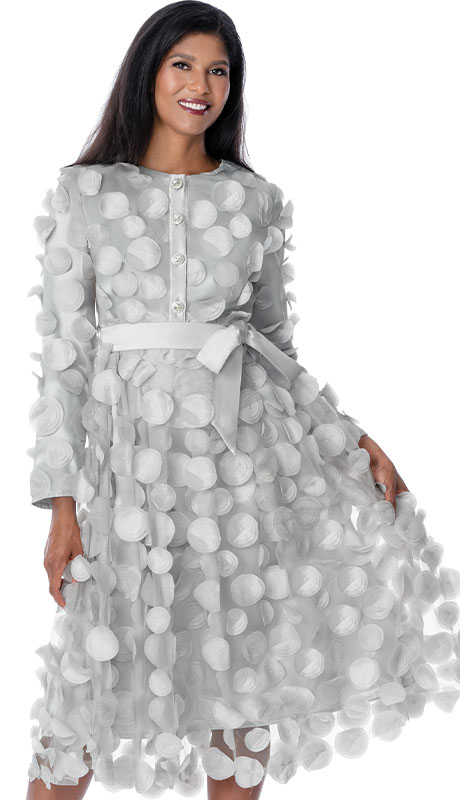 Nubiano 100361-SLV Church Dress