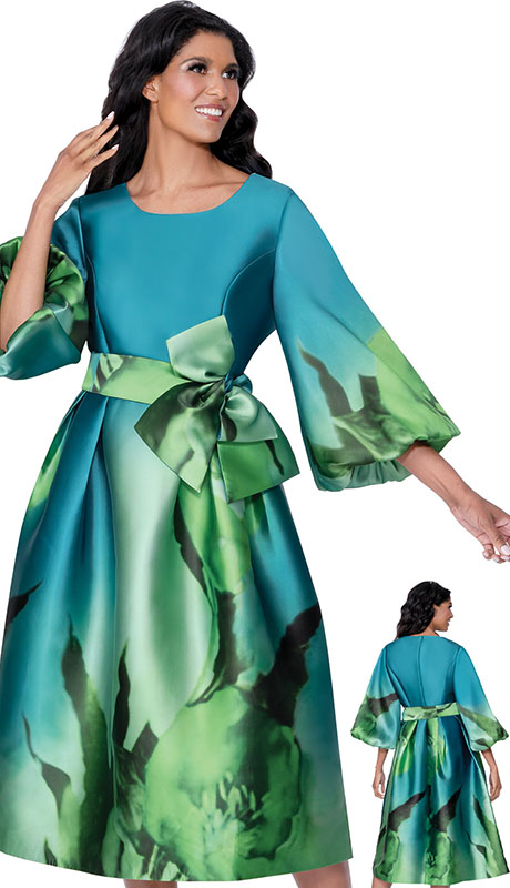 Nubiano 100221-GRN-IH Church Dress
