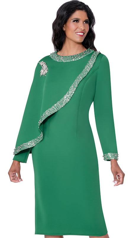 Nubiano 100431-GRN-QS Church Dress