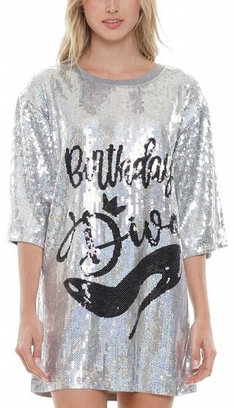 Why Dress D210029 ( 1pc Diva Sequin Tunic Dress )