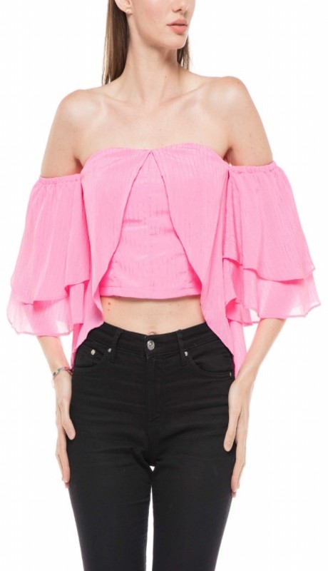 Why Dress T170333 ( 1pc Off-shoulder Ruffle Top )
