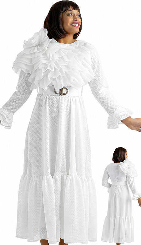 Sharz B London SBL8151-WHT-IH Church Dress
