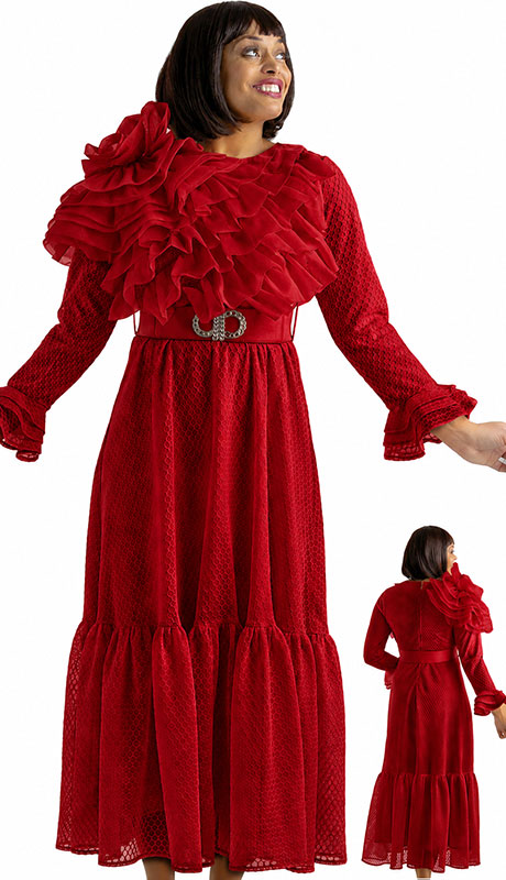 Sharz B London SBL8151-RED-QS Church Dress