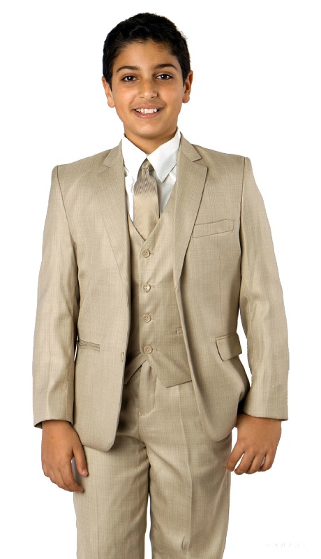 Tazzio Boys Suit B347-03-BEIGE