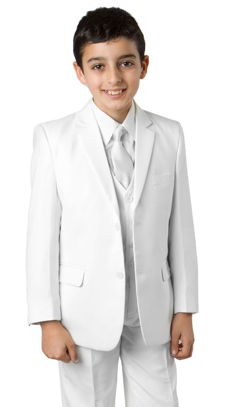 Tazzio Boys Suit B347-07-WHT