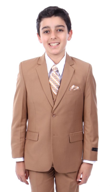 Tazzio Boys Suit B363-03-CAMEL