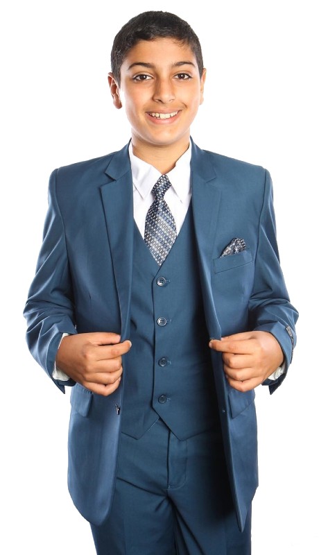 Tazzio Boys Suit B363-05-BLUE