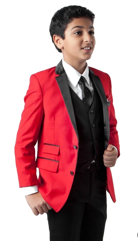 Tazzio Boys Suit B369S-01-RED-BLK