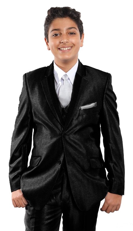 Tazzio Boys Suit B378-01-BLK