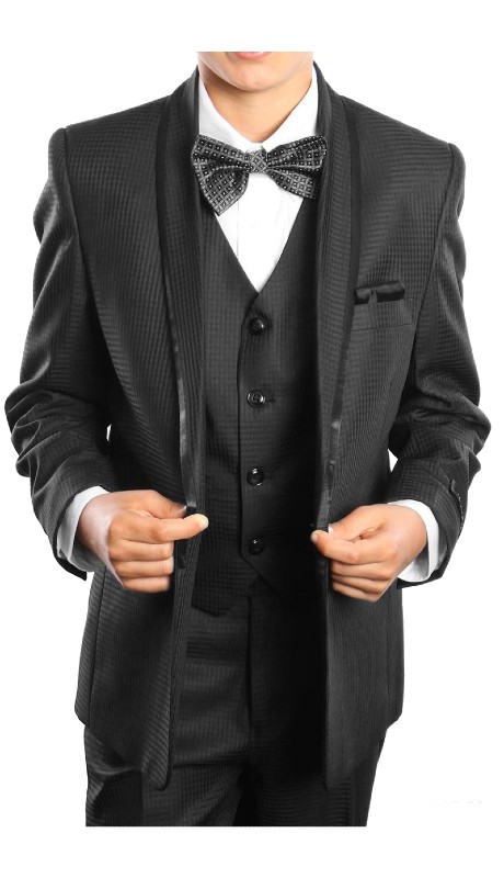Tazzio Boys Suit B387-01-BLK