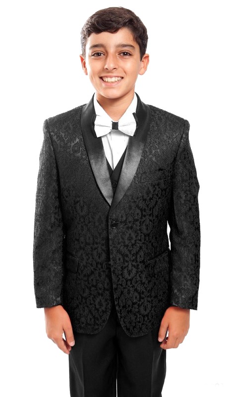 Tazzio Boys Suit B391-01-BLK 