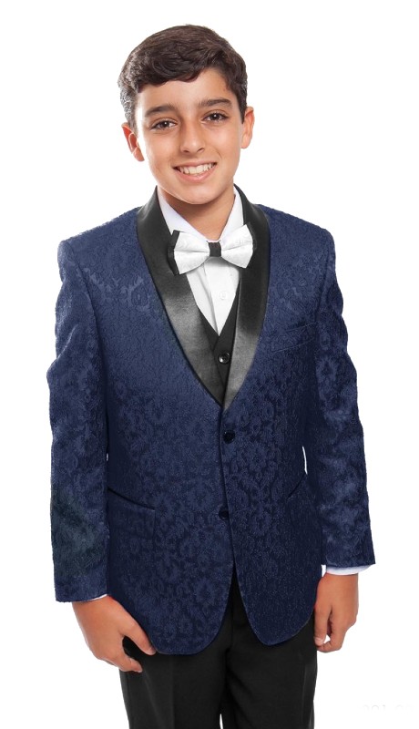 Tazzio Boys Suit B391-03-NAVY
