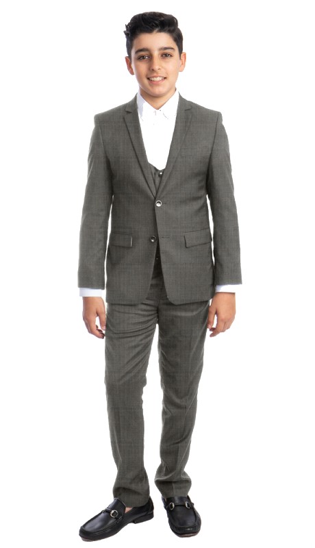 PERRY ELLIS BOYS Suit-PB401-03-LIGHT-GRY