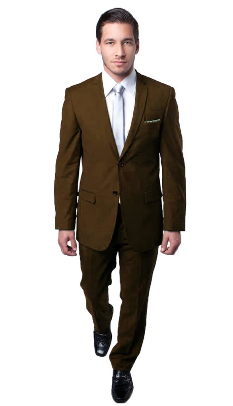 Tazzio Mens Suit M085S-06-BRO
