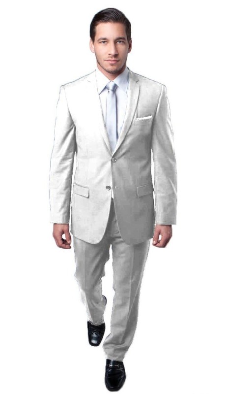 Tazzio Mens Suit M085S-07-WHT
