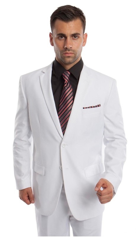 Demantie Mens Suit M202-04-WHT