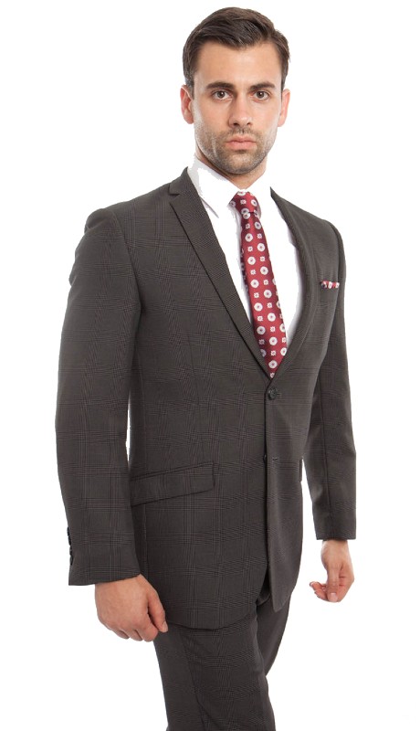 Tazzio Mens Suit M241S-01-DARK-GREY