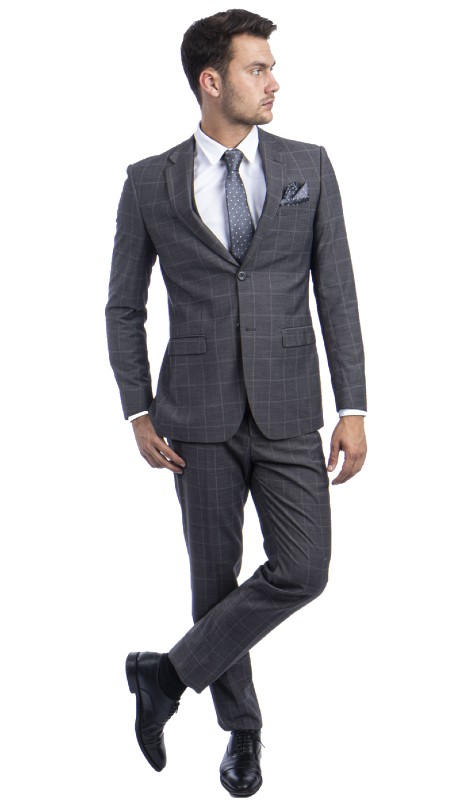 Tazzio Mens Suit M266US-03-LIGHT-GREY